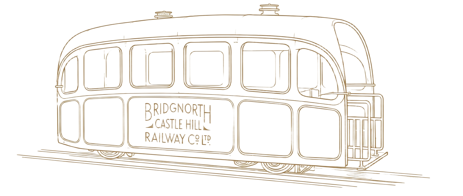Bridgnorth Cliff Railway carriage illustration